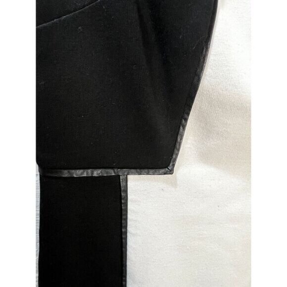 NEW Halogen Faux Leather Trim Sheath Dress | Nordstrom 0P - Picture 5 of 6